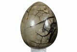 Septarian Dragon Egg Geode - Black Crystals #177424-4